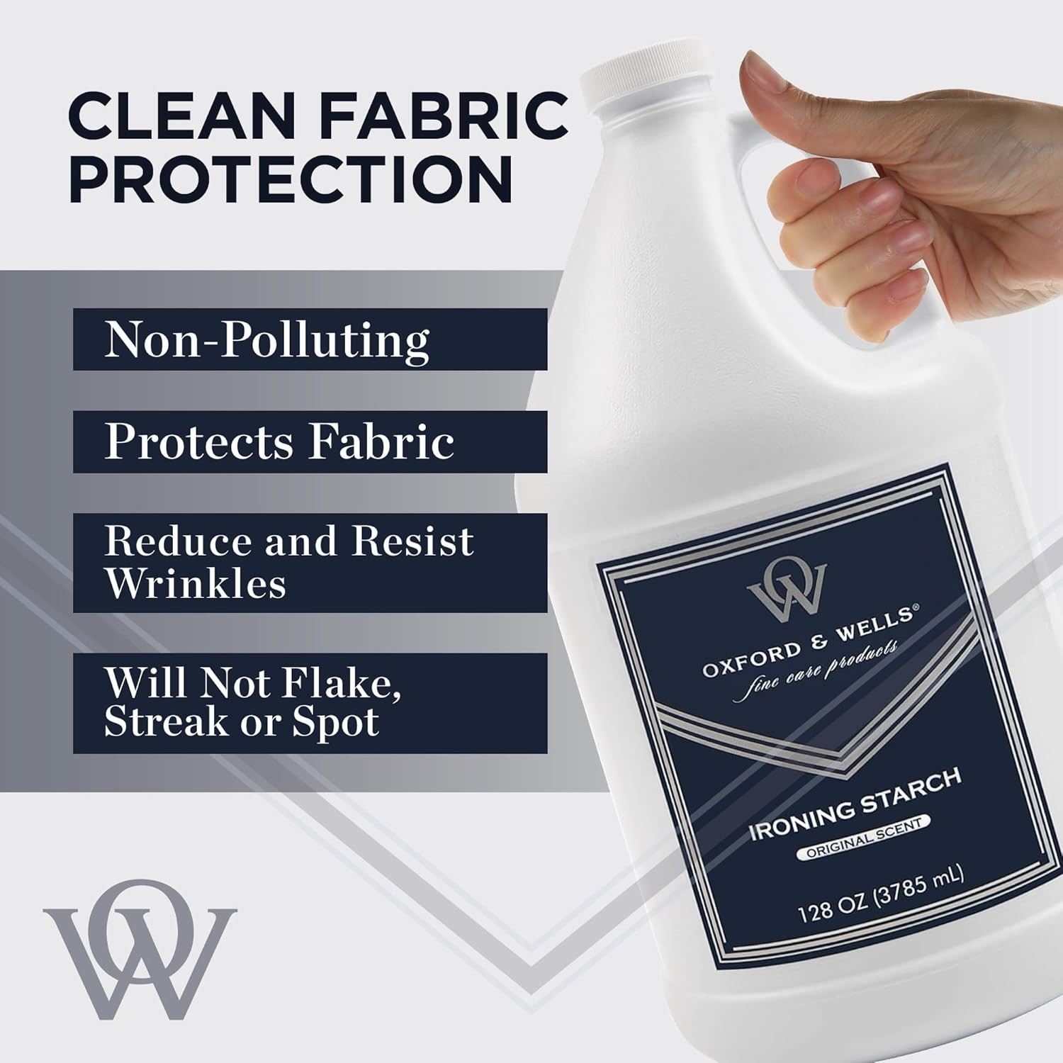 Gentle Non-Streaking Fabric Care Spray – 128 Oz Wrinkle Releaser with Scent