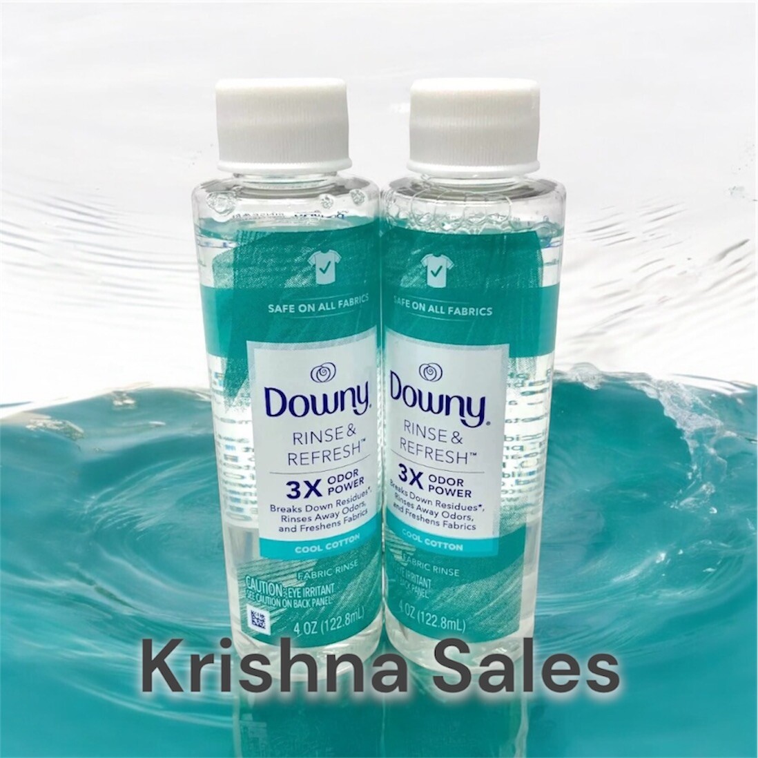 Downy Rinse & Refresh 3x Odor Power – Cool Cotton – 4oz – Lot of 2