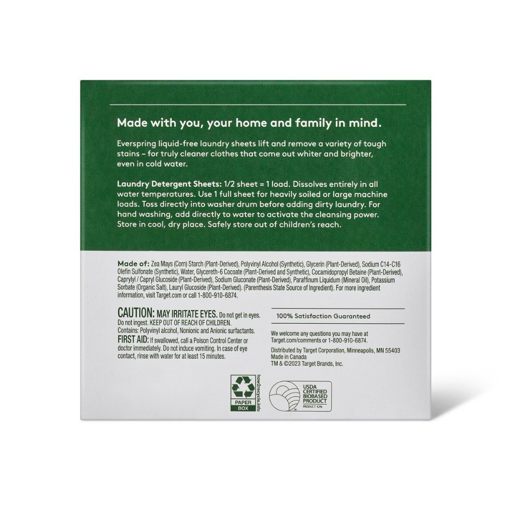 Fast delivery-Free & Clear Laundry Detergent Sheets – 64 Loads