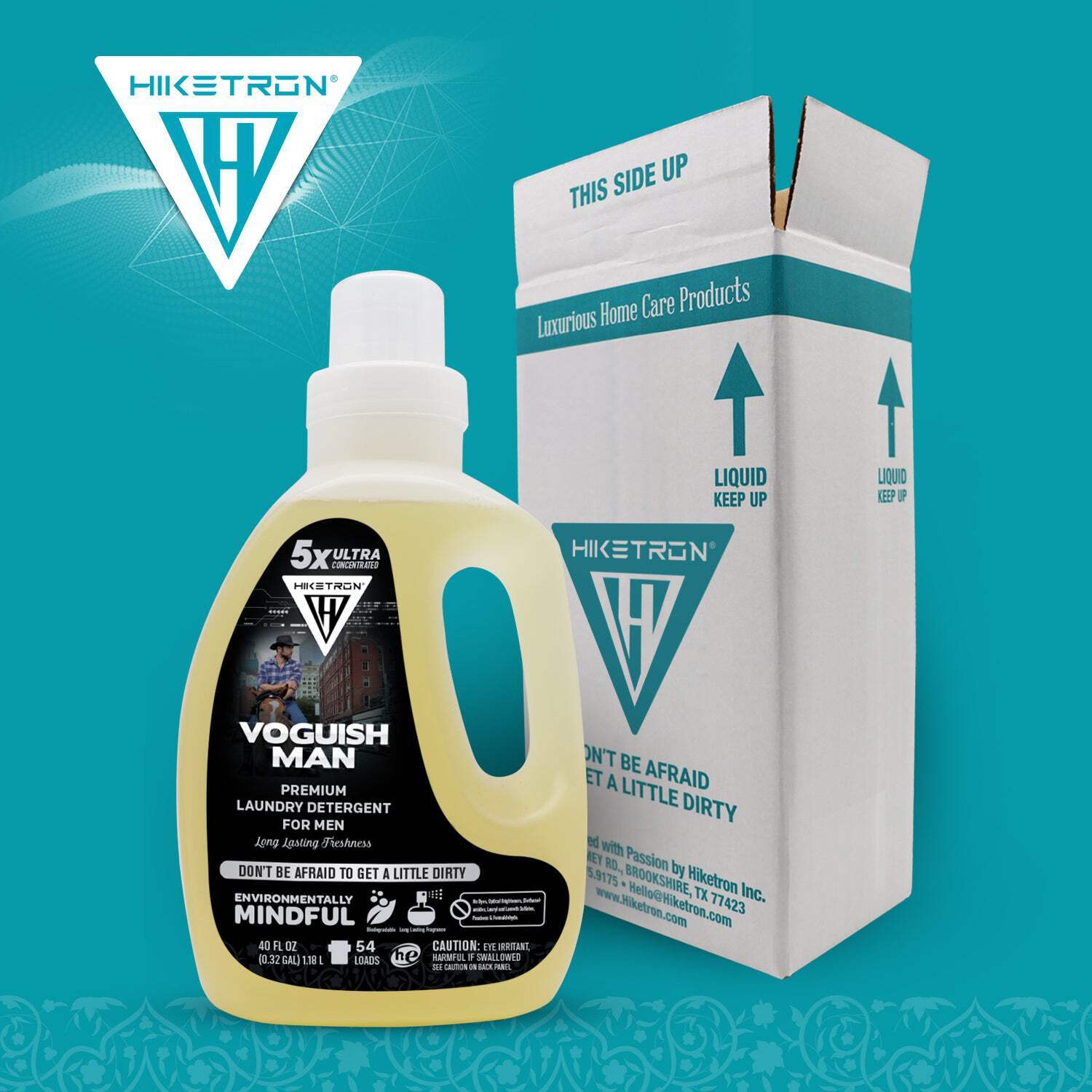 Hiketron Voguish Man Masculine Scented Long Lasting Liquid Laundry Detergent