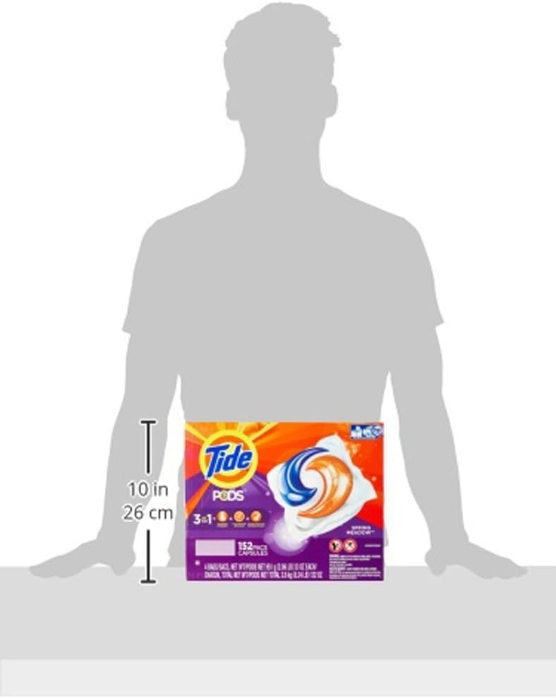 132 Ounces Laundry Detergent Pods Spring Meadow Scent Stain Remover Brightener
