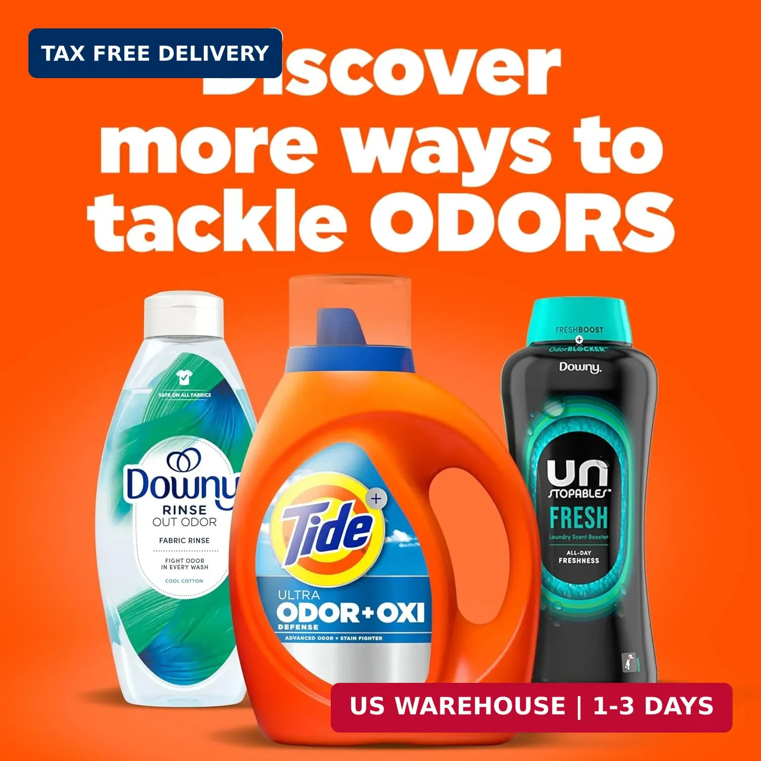Tide Ultra Odor Defense Plus Oxi Liquid Laundry Detergent, 148 fl oz, 105 Loads,