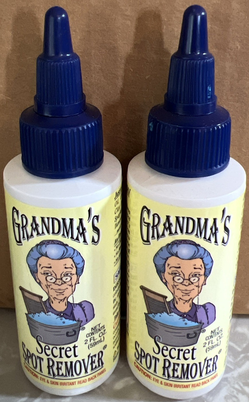 2-Grandma’s Secret Spot Remover 2 fl oz Laundry Stain Pretreater Fabric Made USA