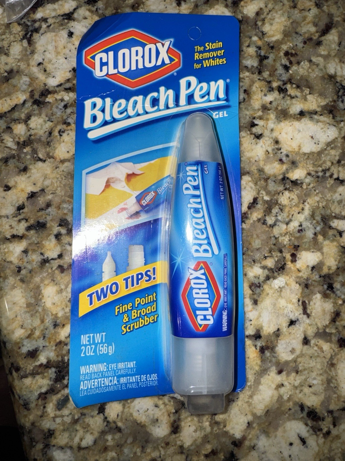 Clorox Bleach Pen Gel For Whites Dual Tipped 2005 Sealed 2 OZ NEW Old Stock