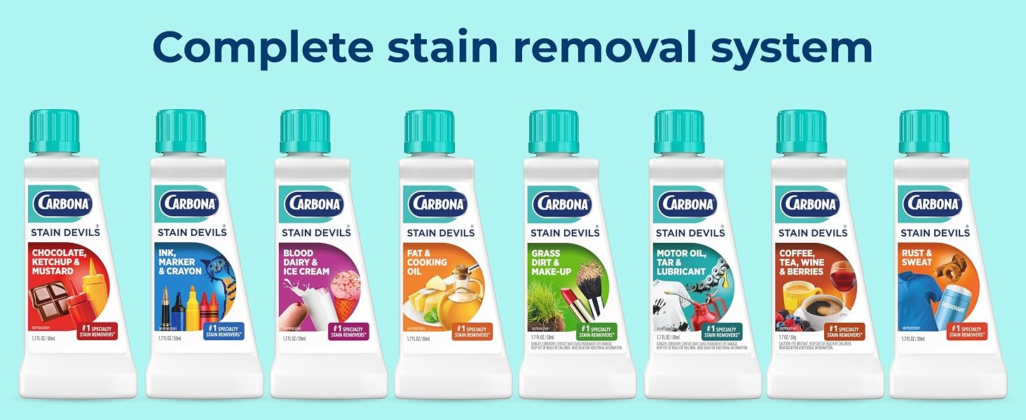 Stain Devils #8 (1.7 Fl Oz), Targeted Spot Cleaner for Coffee, Tea, Wine & Juice
