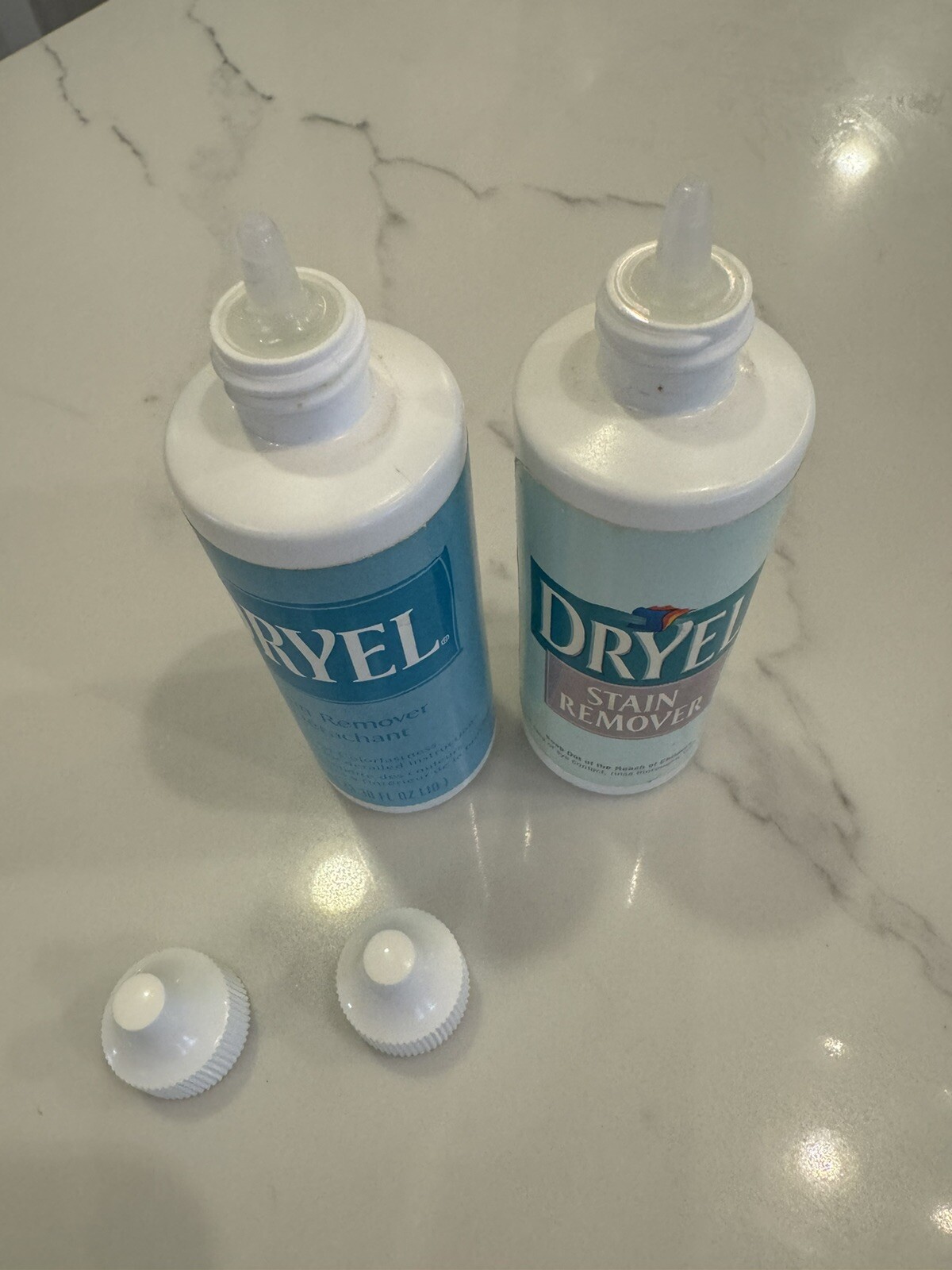 Vintage Dryel Stain Remover 2 Bottle 3.38 Fluid Ounce Liquid .