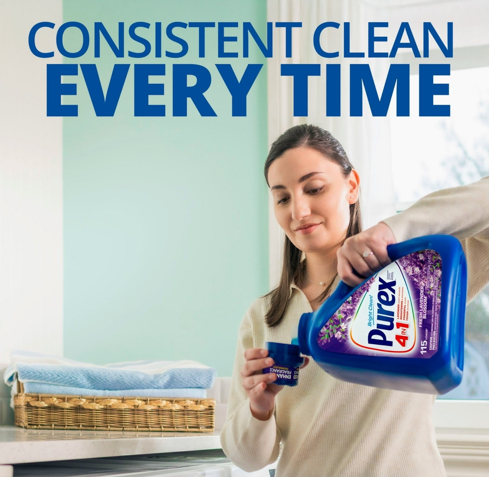 Purex Liquid Laundry Detergent, Lavender Blossom, 150 oz, 115 Loads