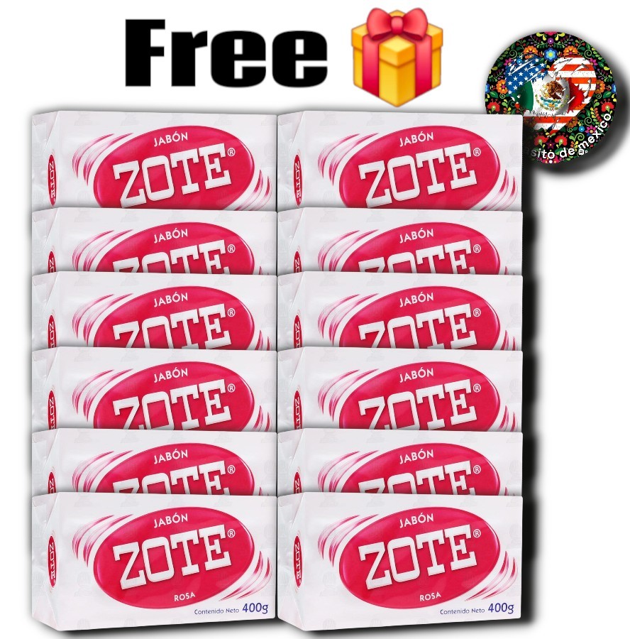 12x Zote Pink Soap Bars 14.1oz Hand Wash Soap for Stains 400g Large Zote Soap