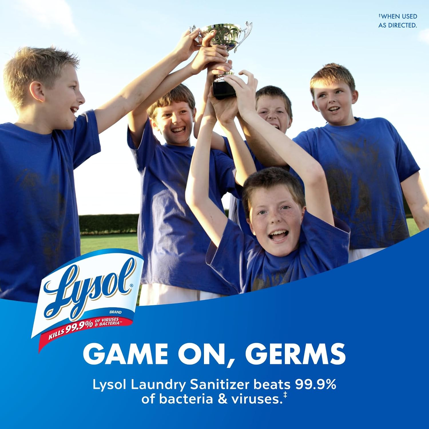 Lysol Laundry Sanitizer Additive, Bacteria-Causing Laundry Odor Eliminator, Dete