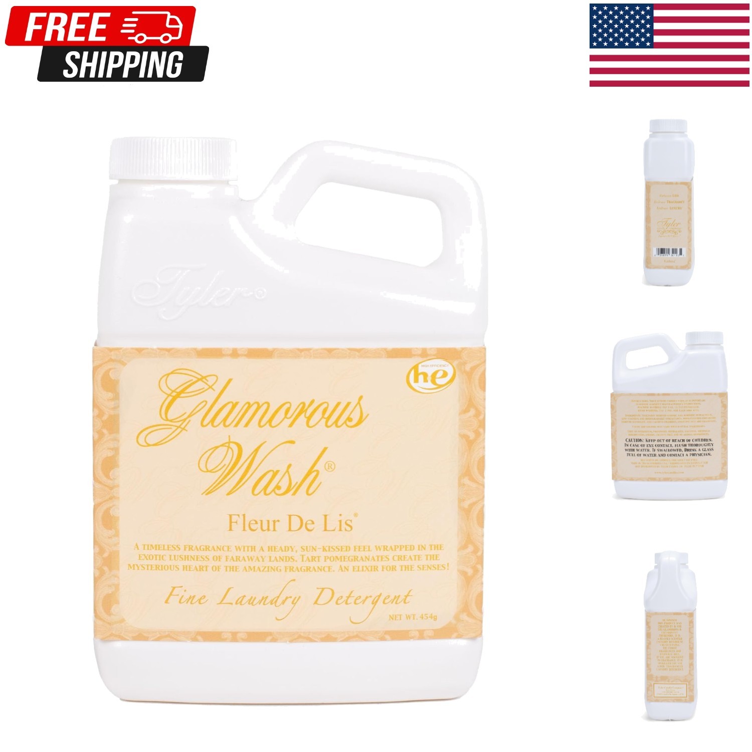 Fleur De Lis Glamorous Wash – 16 oz Phosphate-Free Luxury Laundry Detergent
