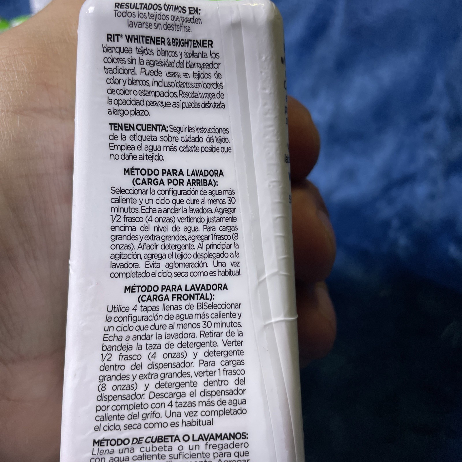 Rit Dye Laundry Treatment Whitener and Brightener, 8 fl oz
