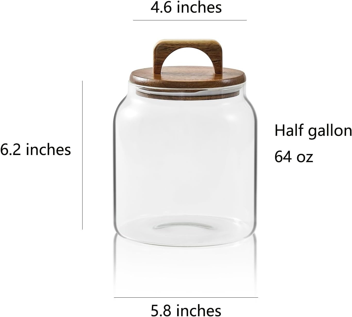 Glass Jars for Laundry Room Organization, Half-Gallon Laundry Pods Container,…