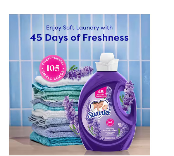 Soothing Lavender Liquid Fabric Softener, 105-Loads 105 oz.