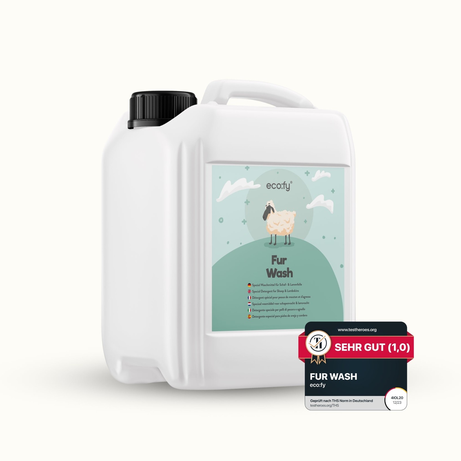 eco:fy fur detergent with lanolin for washable lambskins, sheepskins, wool