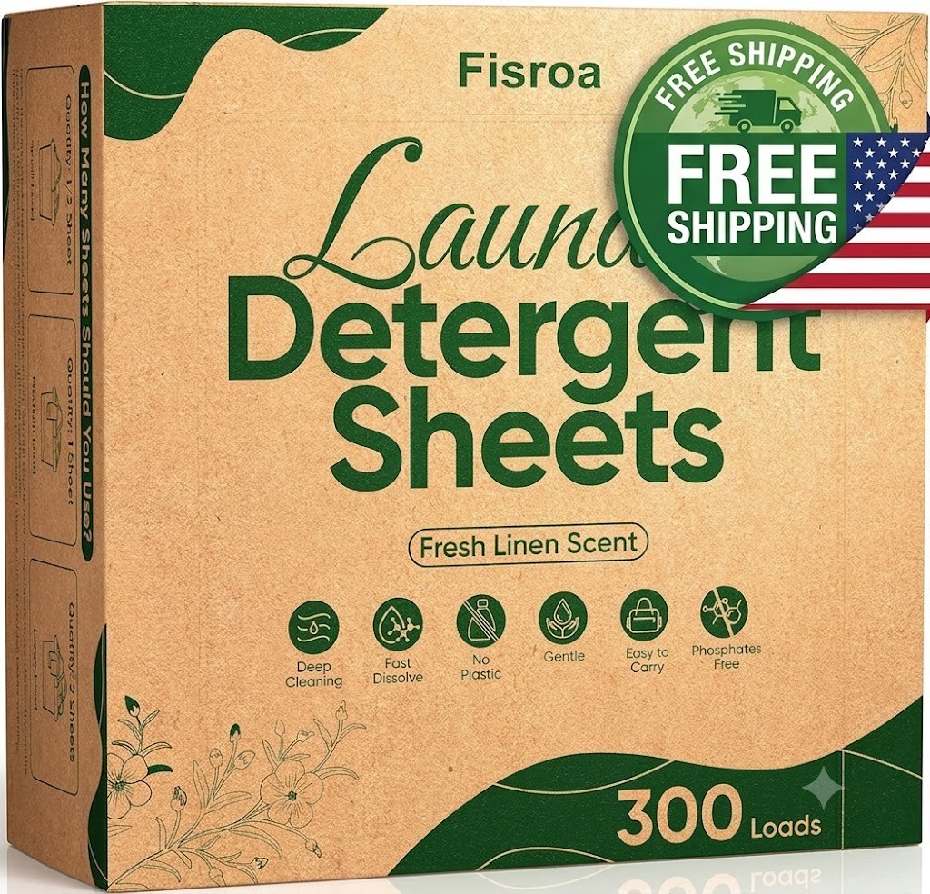 Travel Laundry Detergent Sheets 300 Loads Eco Friendly Wash Soap Sheet Strips