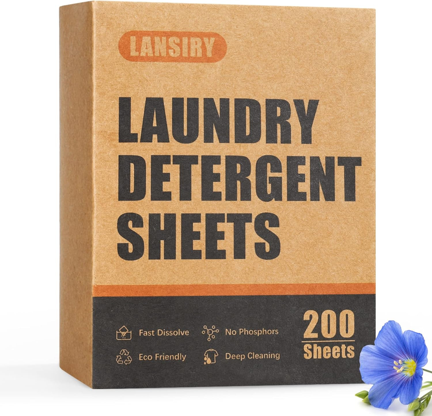 Laundry Detergent Sheets – 200 Loads Fresh Linen Scent Washing Strips, Compact L