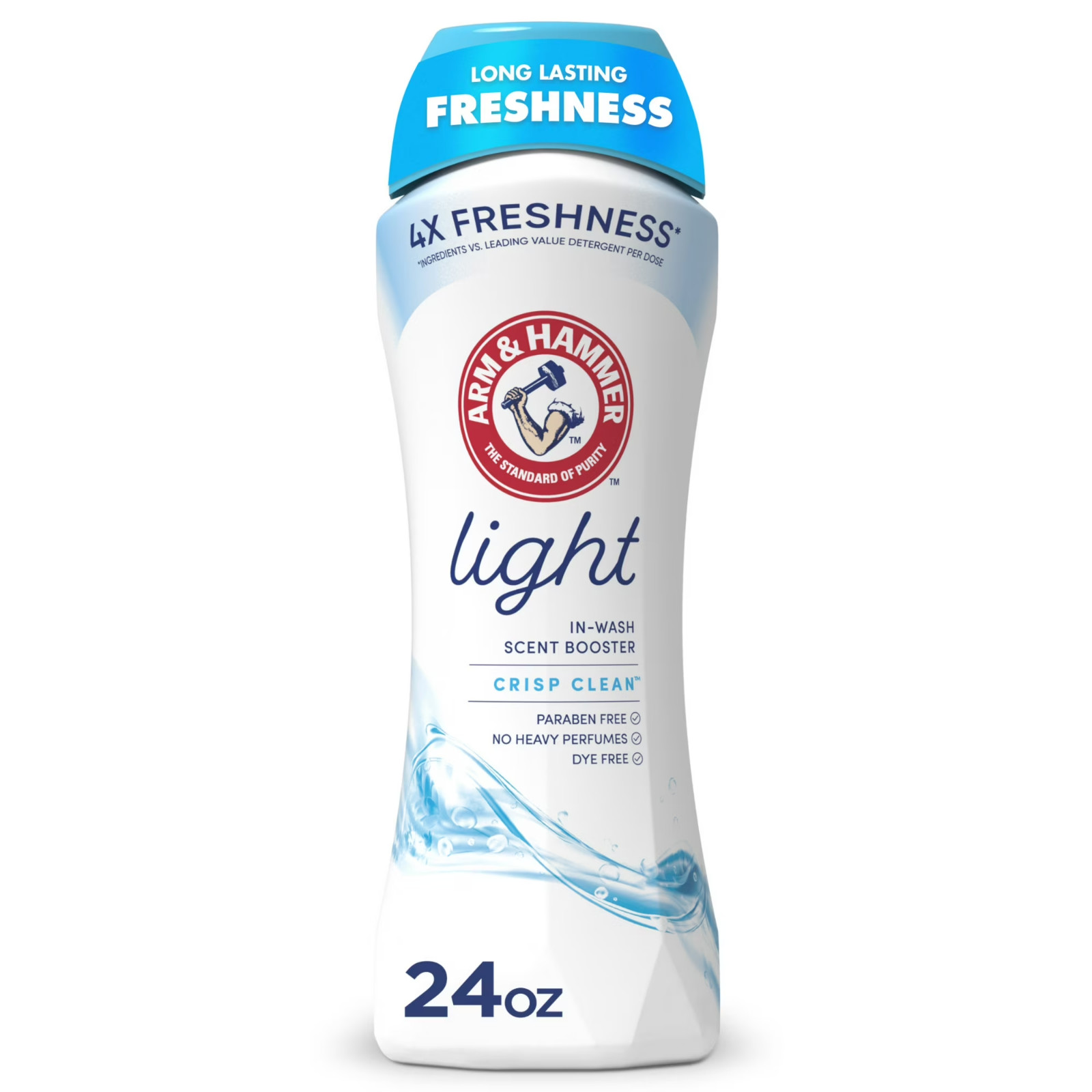 ARM & HAMMER Light In-Wash Scent Booster, Crisp Clean 24 oz | Laundry Freshener