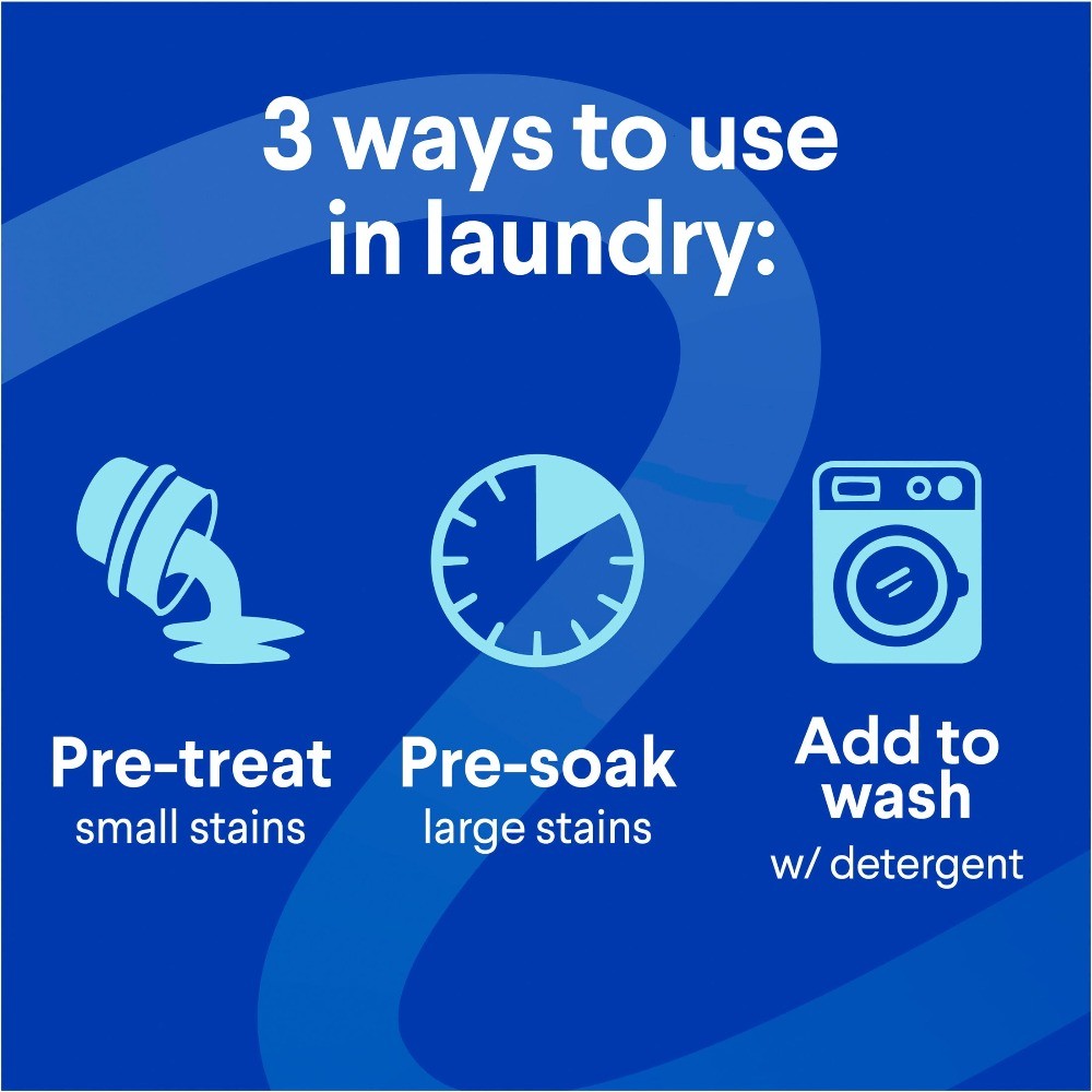 Color stain remover, 2-in-1 laundry detergent, bleach-free, fresh scent,33fl oz