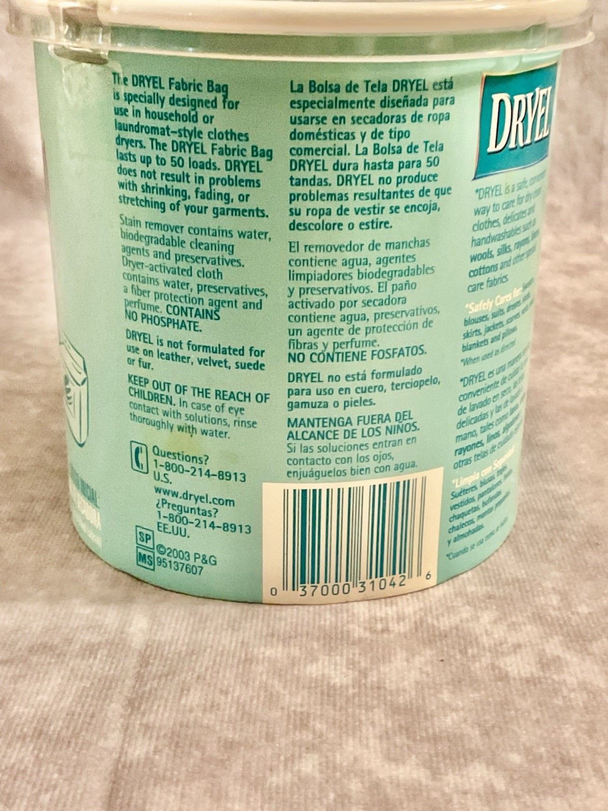 DRYEL AT-HOME DRY CLEANING STARTER KIT CLEAN BREEZE SCENT 4 USES NEW OLD STOCK