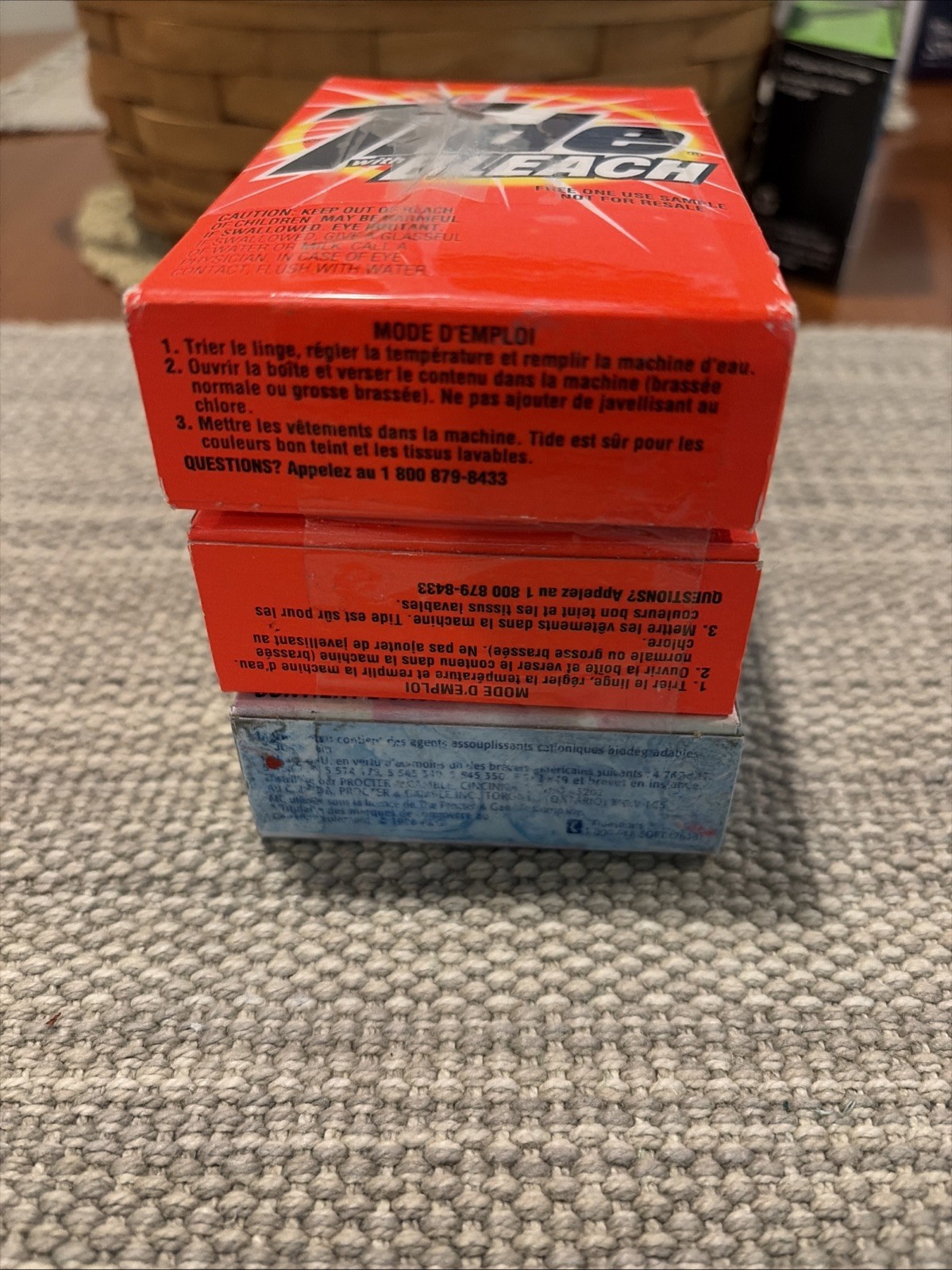 Tide w/ Bleach Laundry Detergent Powder Sample VTG 1998 & Downy 1998 READ MORE