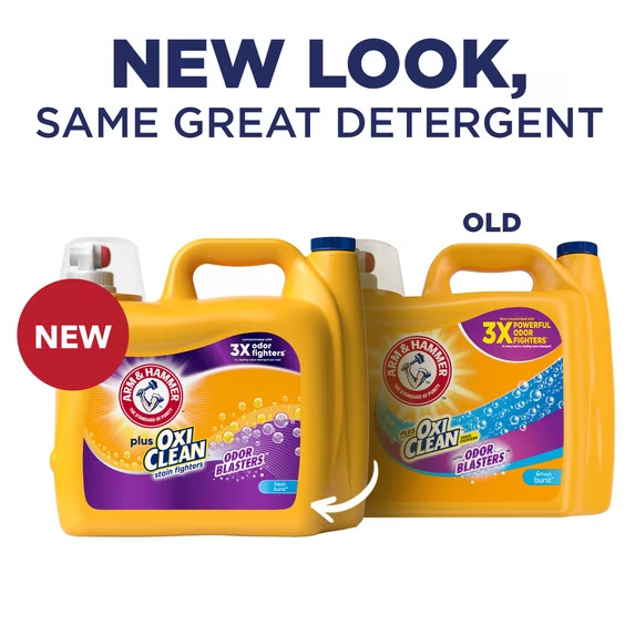 ARM & HAMMER Plus OxiClean Odor Blasters Fresh Burst, 128 Loads Liquid Laundry
