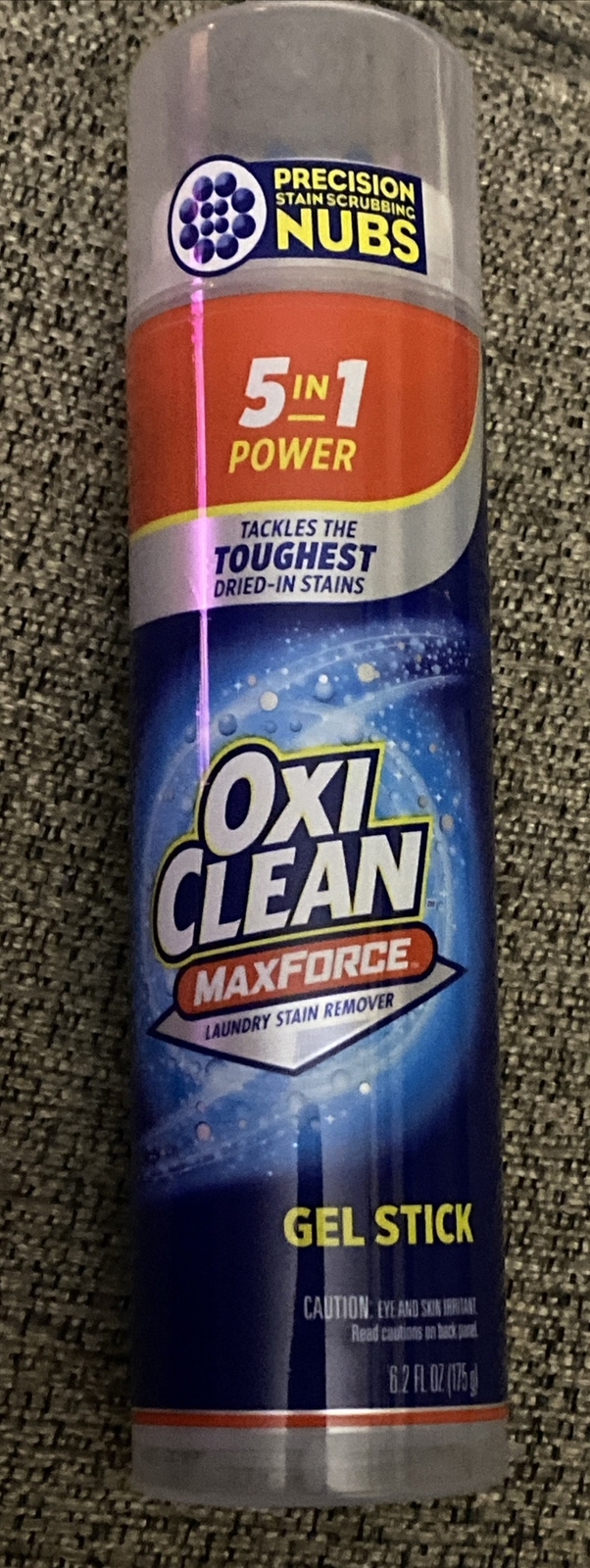 OxiClean MaxForce Gel Stick 5 In 1 Power Laundry Stain Remover 6.2 fl oz