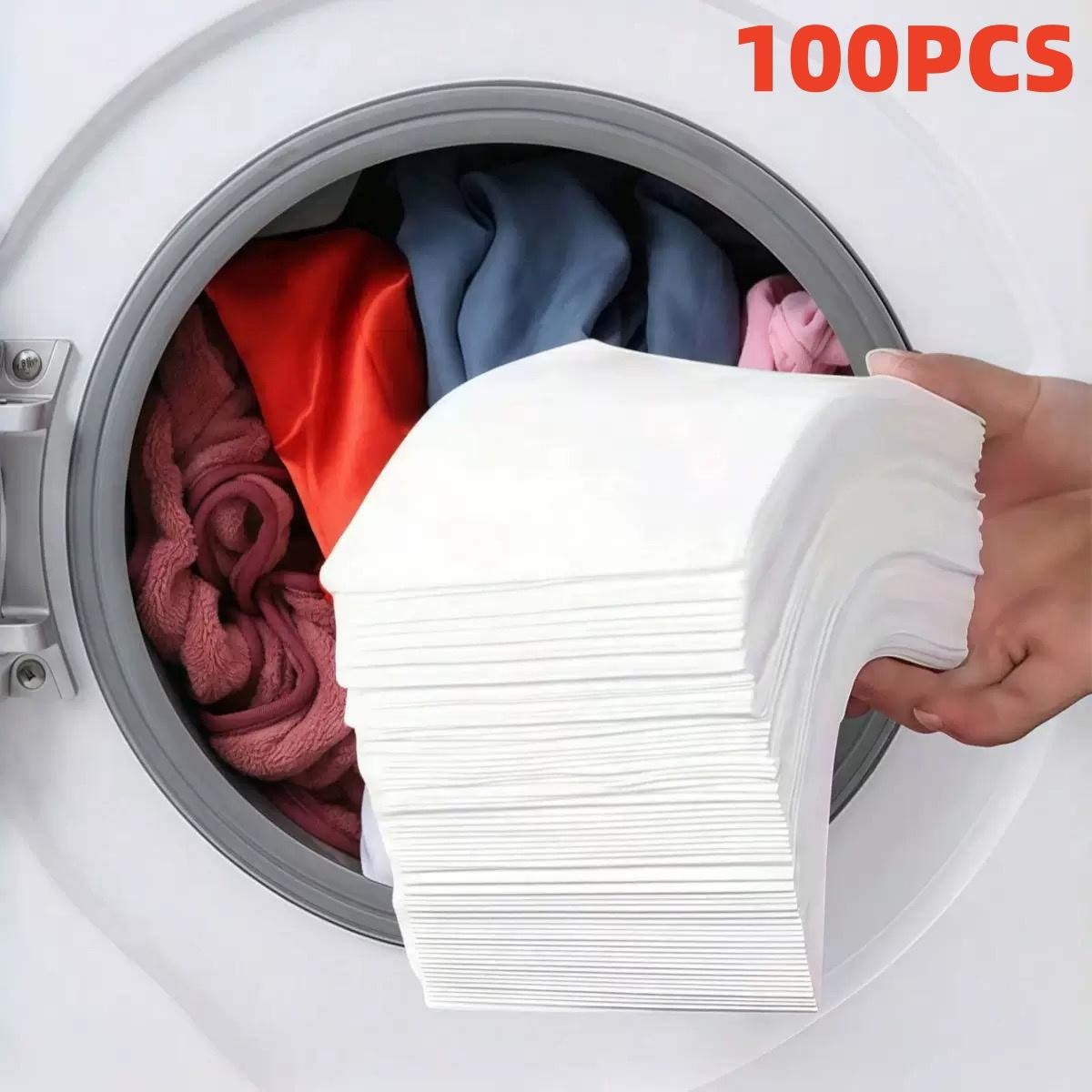 100/10pcs Laundry Color Absorbing Paper Anti-dyeing Laundry Tablets for Washing