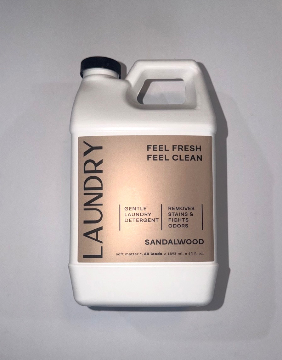 Home & Body Company Sandalwood Laundry Detergent 64 Loads Premium Scent Stain &