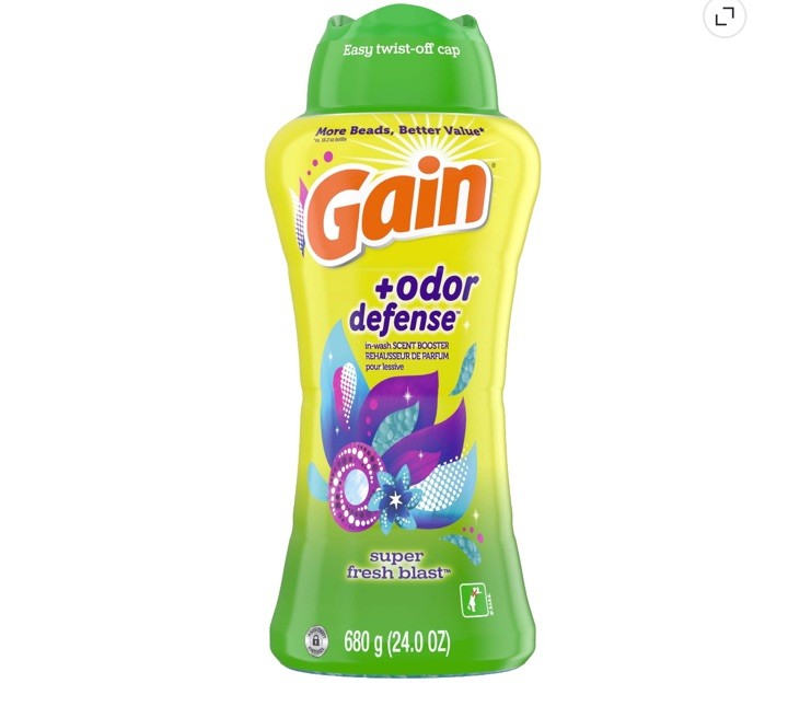 Gain Odor Defense Laundry Scent Booster Beads | 24oz | Super Fresh Blast Scent