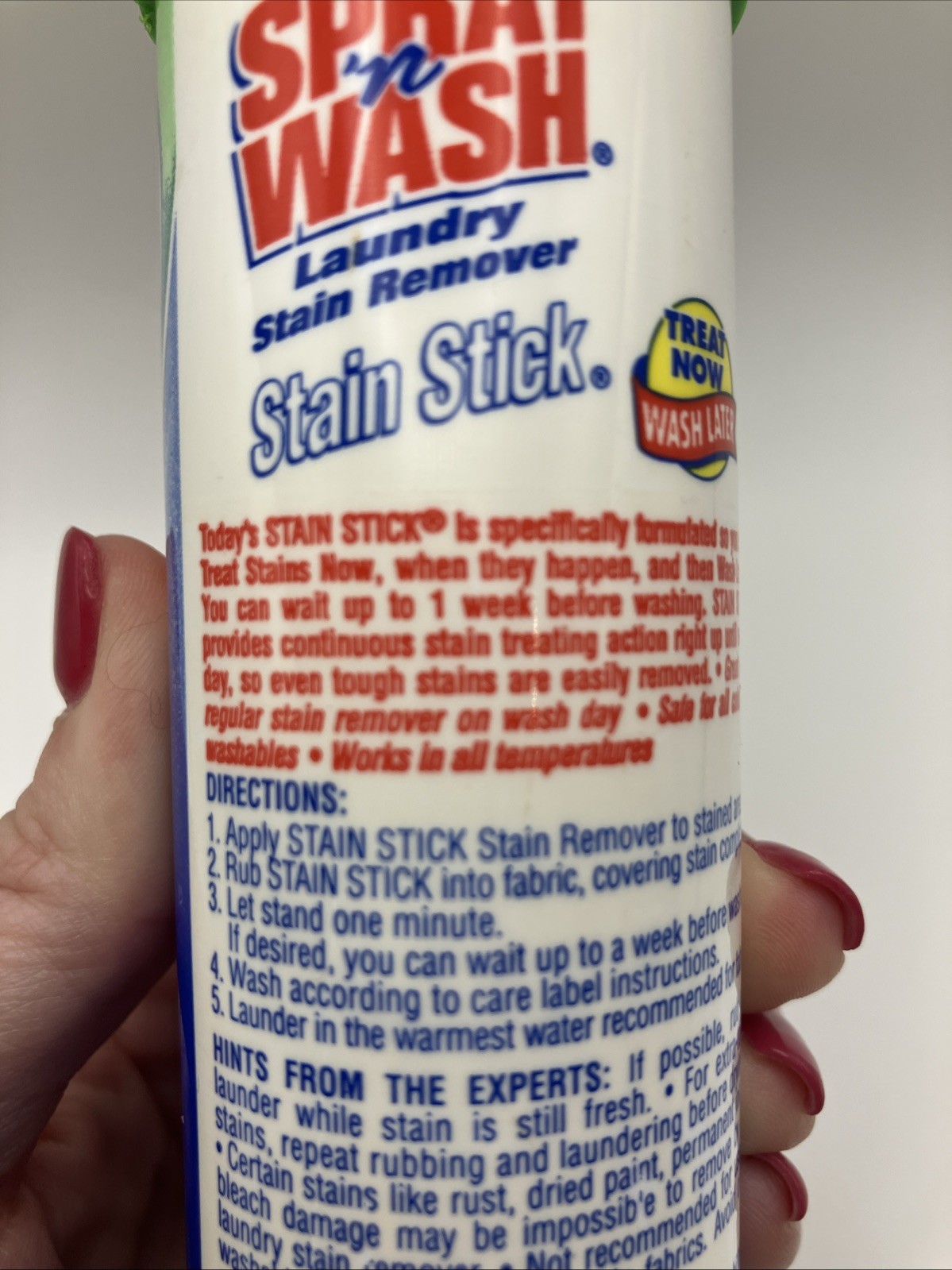 Spray ‘n Wash Laundry Pre-Treater Stain Remover Stick 1998 4.4 oz Discontinued