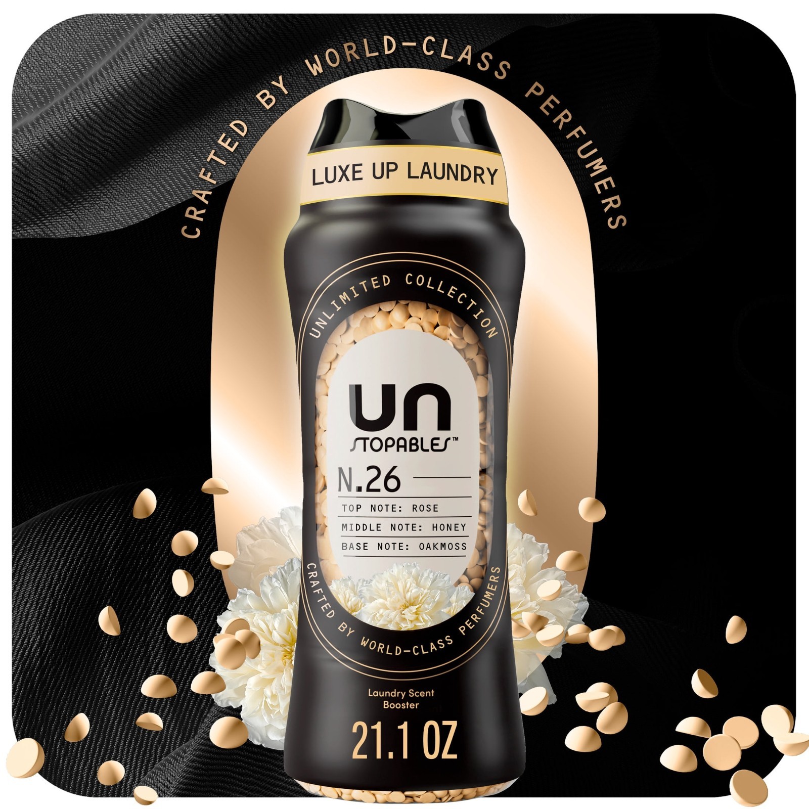 2 Pack Downy Unstopables Scent Beads N26 21.1oz In Wash Booster Unlimited Fresh