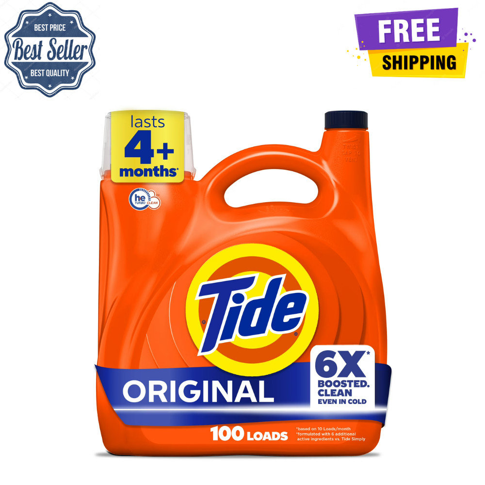 Tide Original Liquid Laundry Detergent 125 fl oz 100 Loads HE Clean