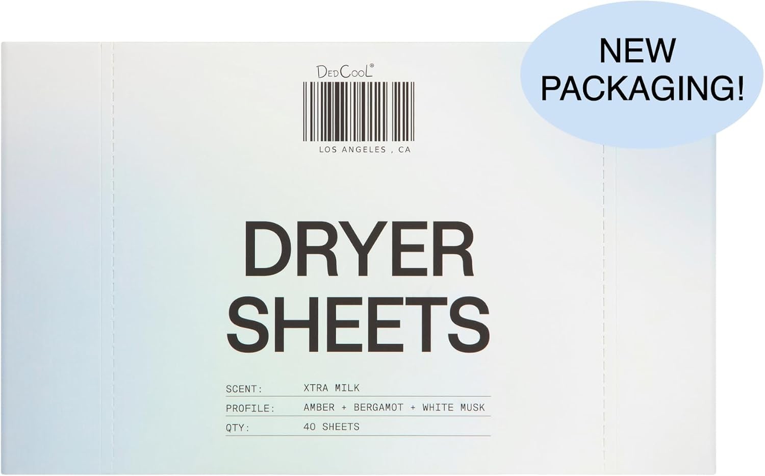 Dryer Sheets in Xtra Milk | 40 Count | Non-Toxic, Vegan Fabric Softener Sheets |