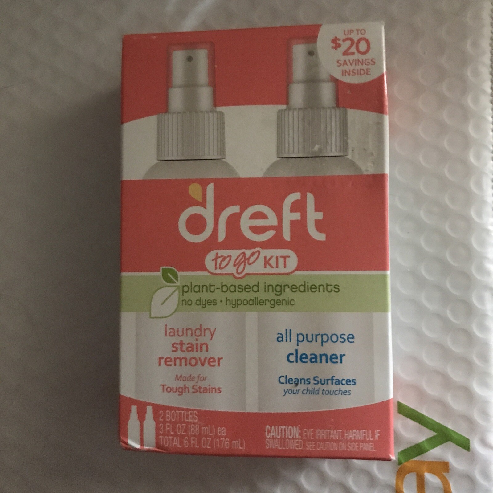 Dreft to go Kit Laundry Stain Remover & All Purpose Cleaner – 2pk/6 fl oz ~ Baby