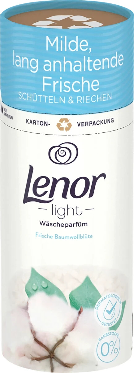 Lenor Light Laundry Perfume Fresh Cotton Blossom 3x 160g 12 WL Long Freshness