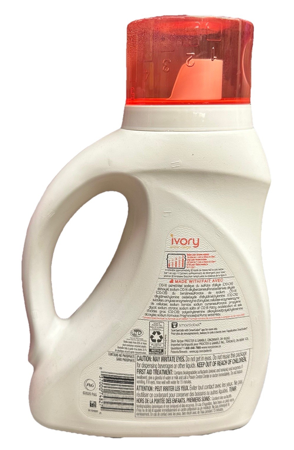 Ivory Snow Liquid Detergent Stage 2 Active Baby Pink Cap 32 Loads Discontinued