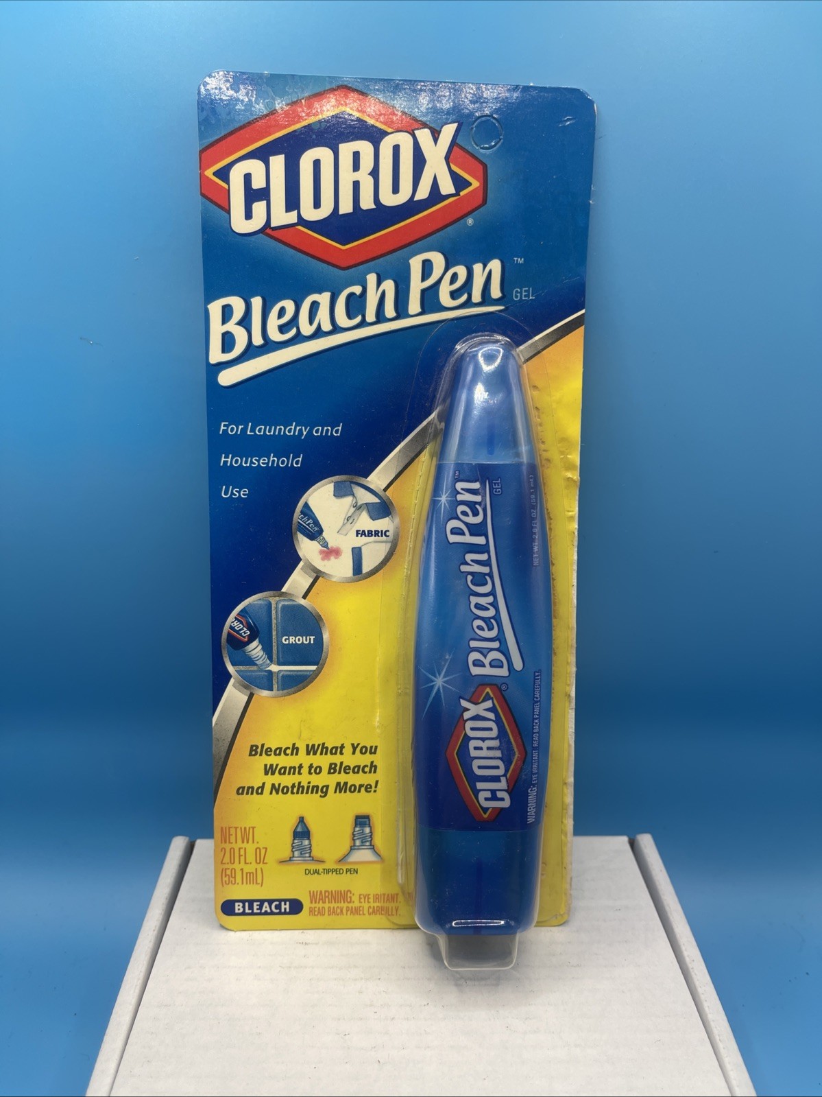 VTG 2002 Clorox Bleach Pen Gel for Whites Dual Tipped 2 oz New in Package NOS
