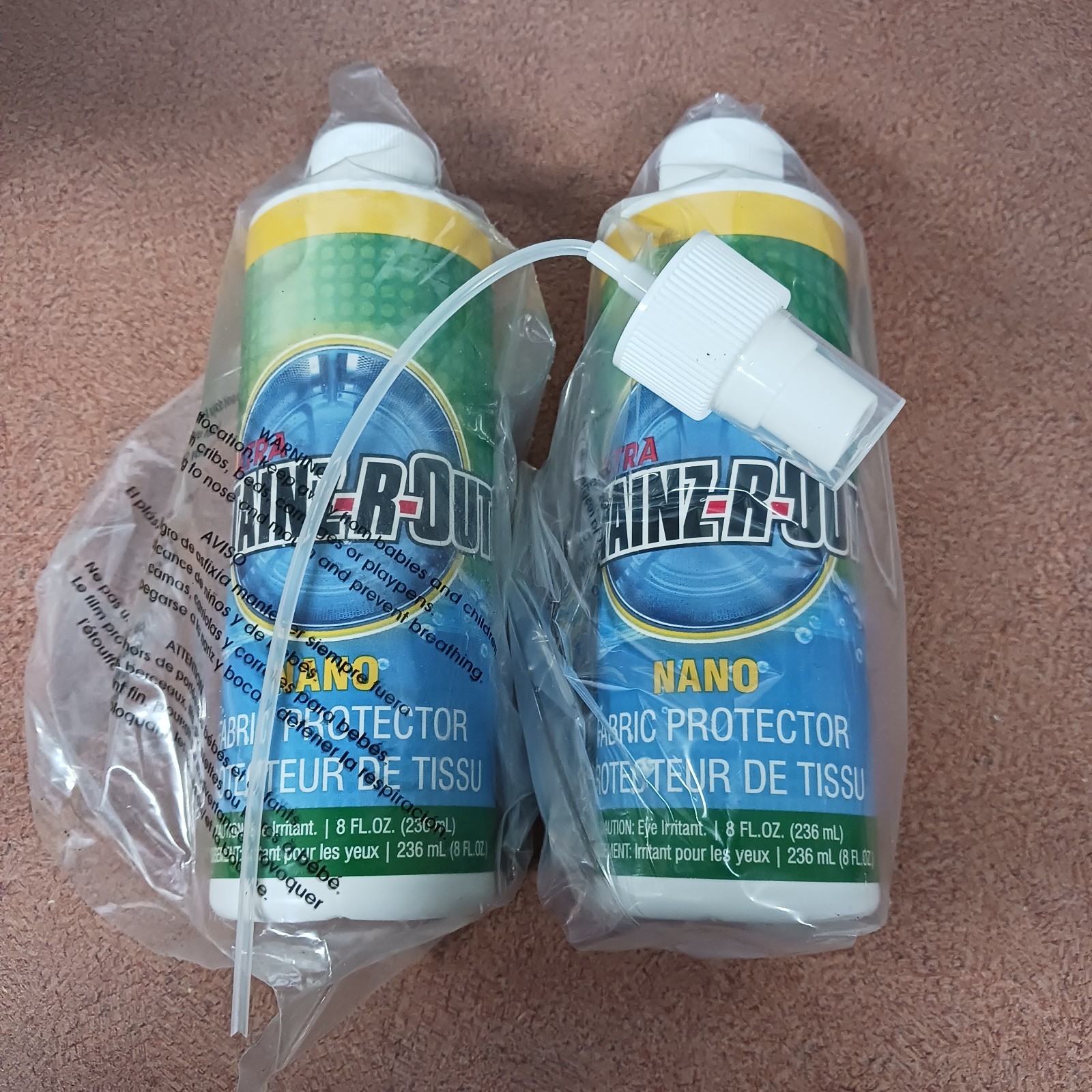 Ultra Stainz-R-Out Nano Fabric Protector 8 oz Bottles Sealed (Box of 2)
