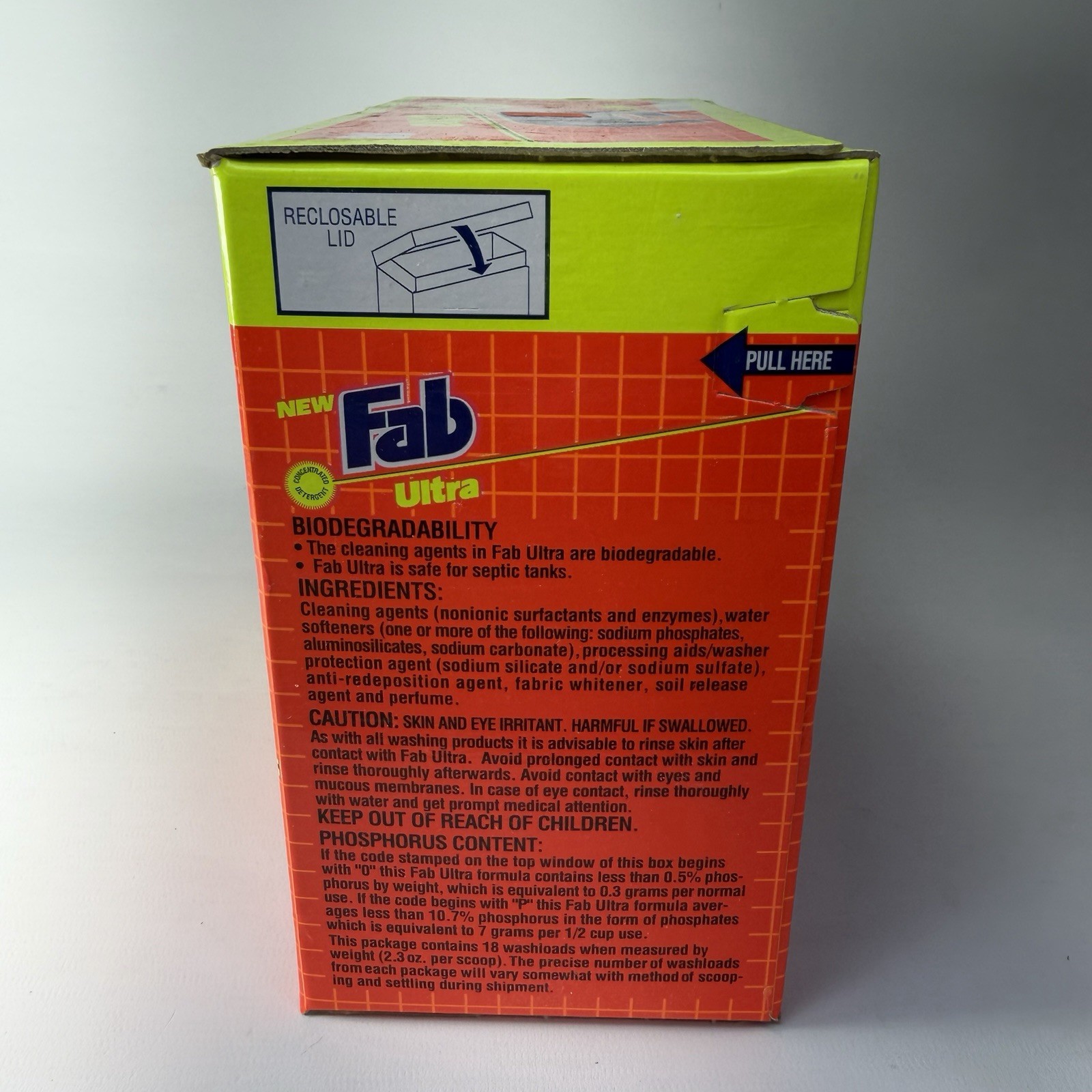 Vintage Fab Ultra 42 Oz 18 Loads- 1990’s NOS