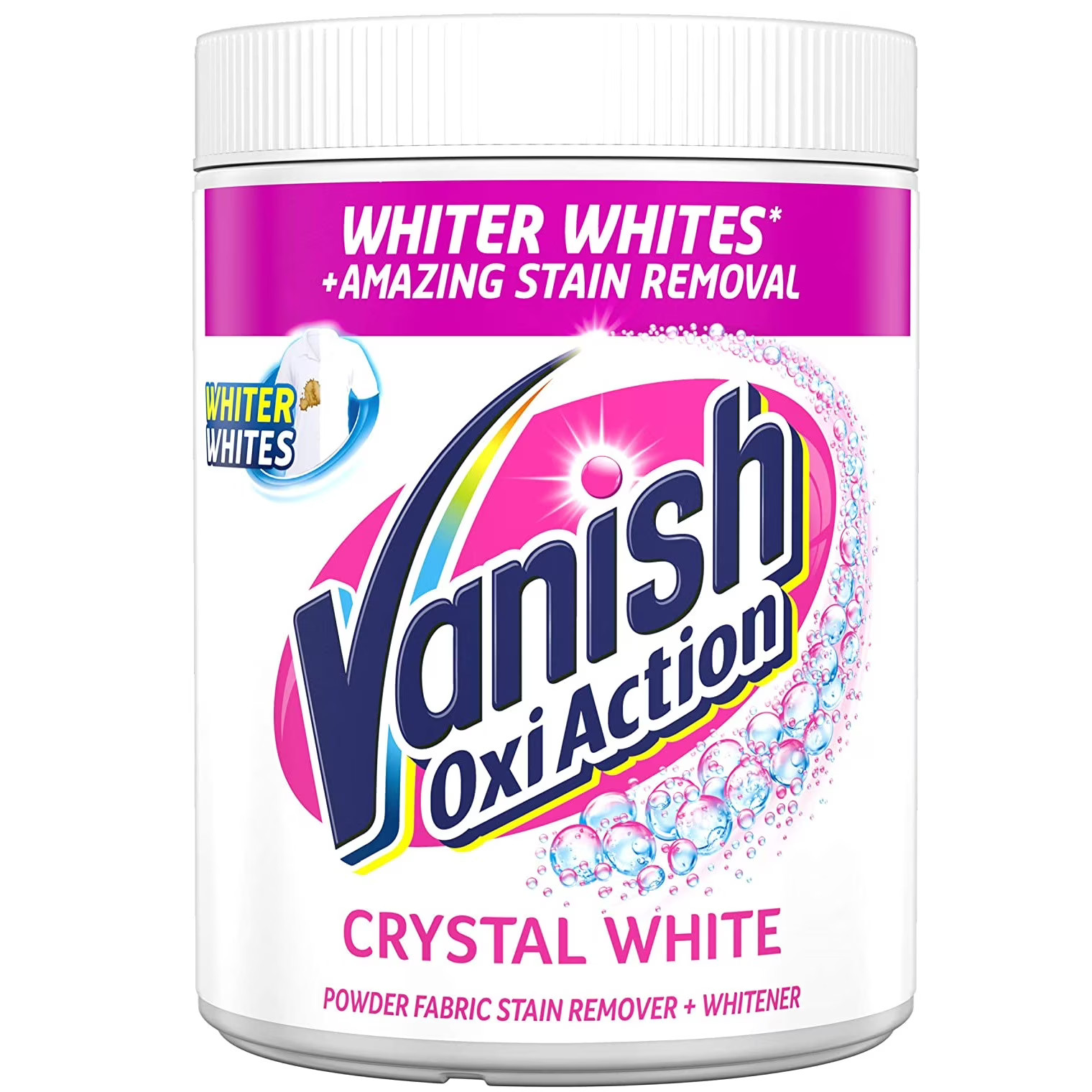 Vanish Oxi Action Crystal White Powder Fabric Stain Remover & Whitener 1kg