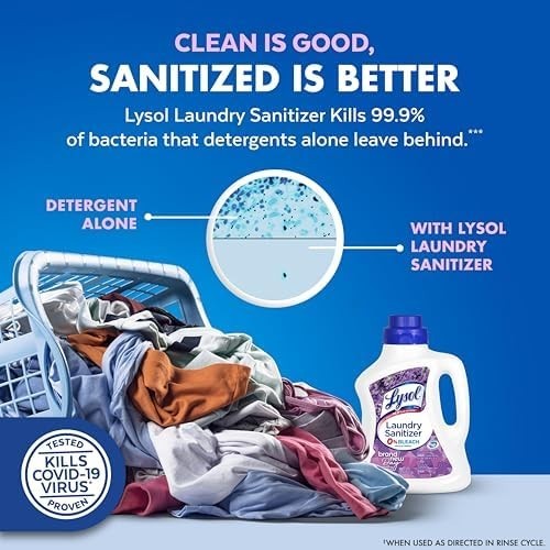 Lysol Disinfectant Laundry Sanitizer & Scent Booster, Laundry Detergent Additive