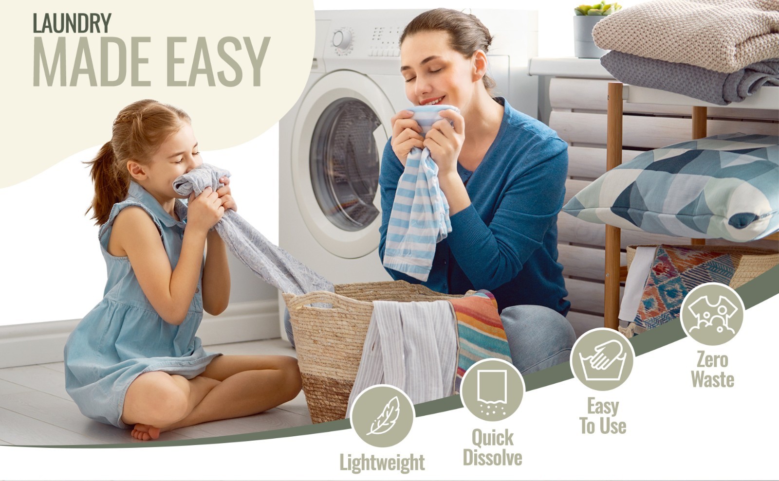 Wash Day Laundry Detergent Sheets Fresh Scent 64 Loads Choose 2, 5 or 10 Packs