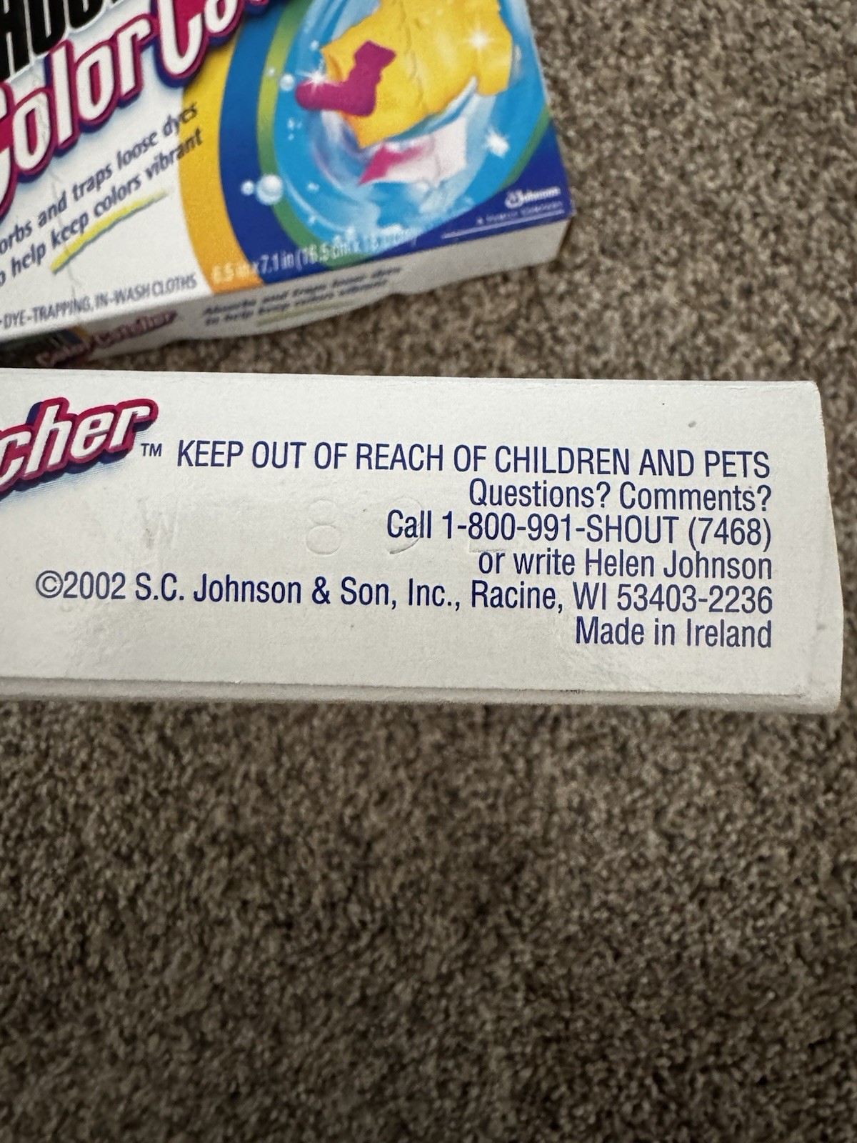 2-Shout Color Catcher, Laundry Dye-Trapping Sheets, 24 Sheets Vtg 2002 New