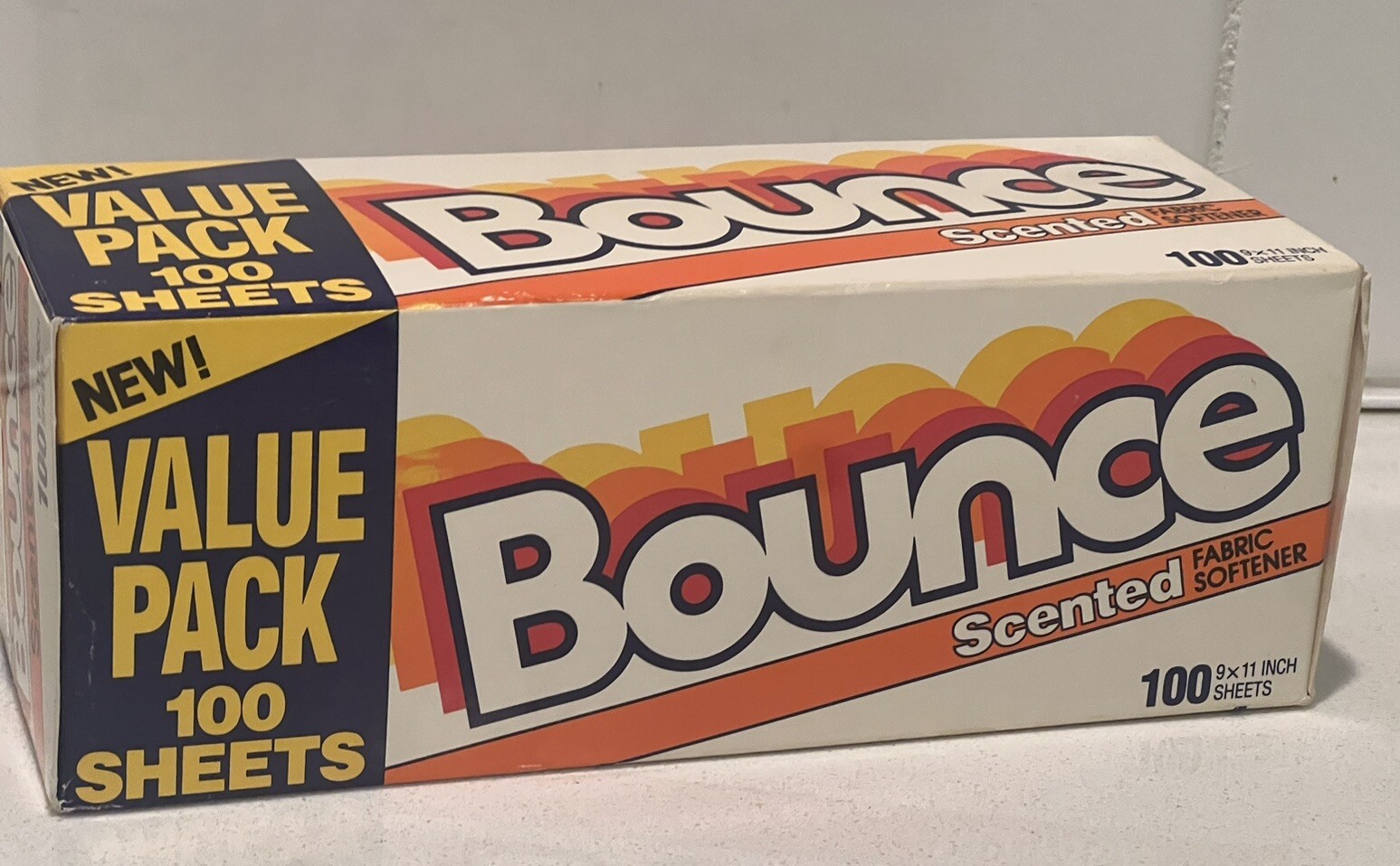 100 Vintage BOUNCE Fabric Softener Scented Dryer Sheets Full P&G Movie Prop NEW