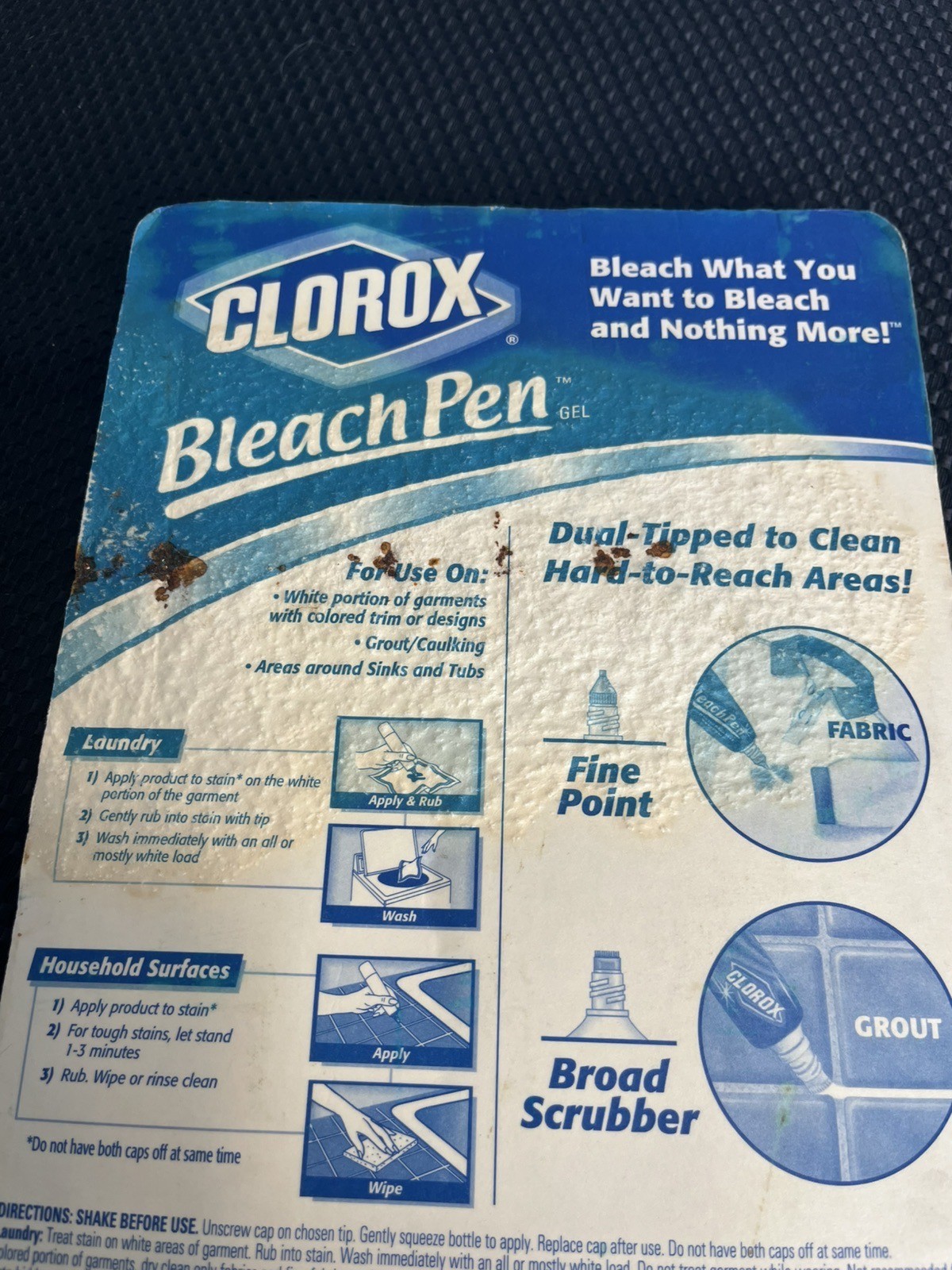 Clorox Bleach Pens Gel 3 Pens 2oz Each Vintage 2003 New Old Stock Hard To Find