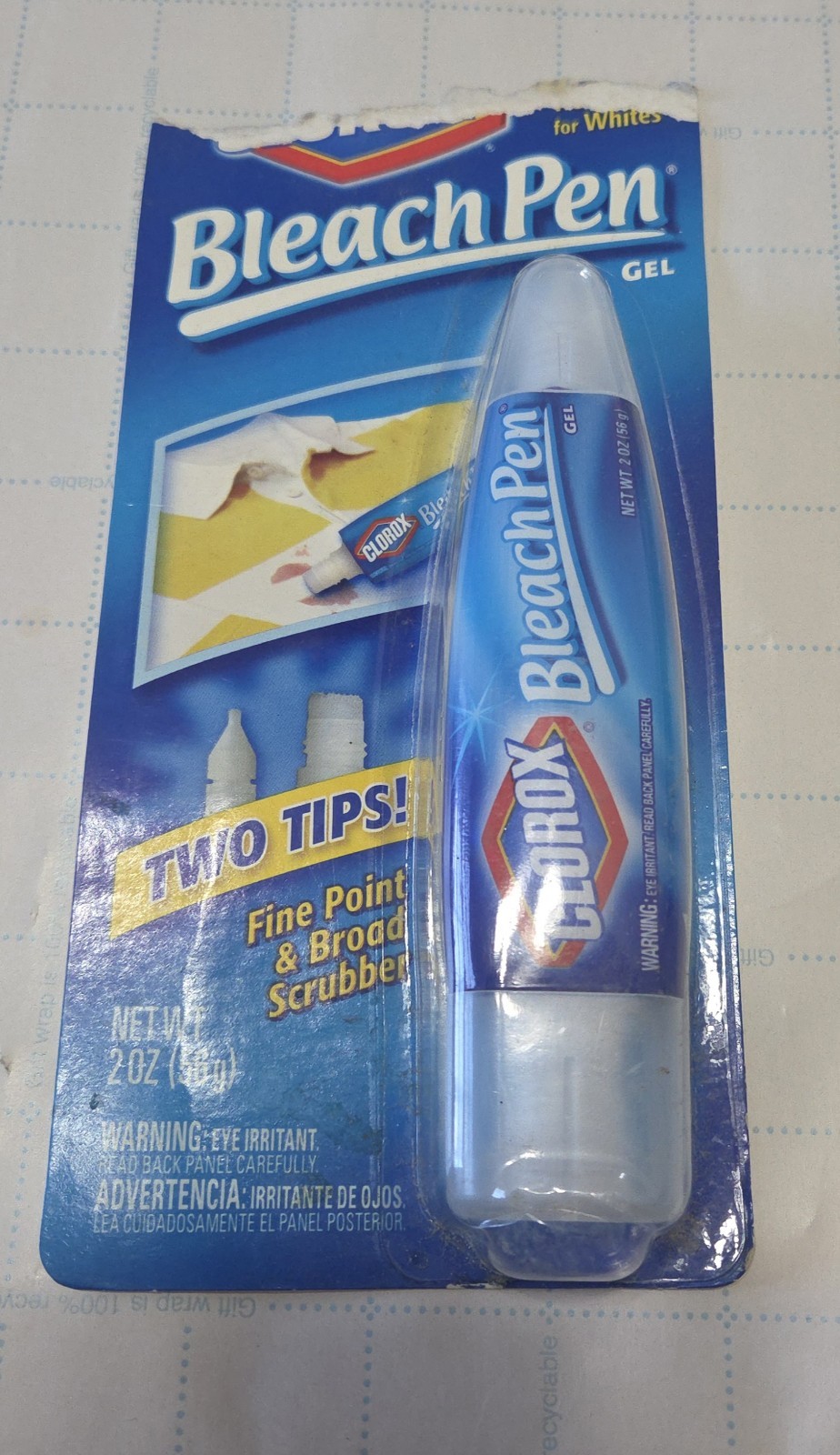 Clorox Bleach Pen for Whites Dual Tipped 2 oz NOS New Sealed from 2005