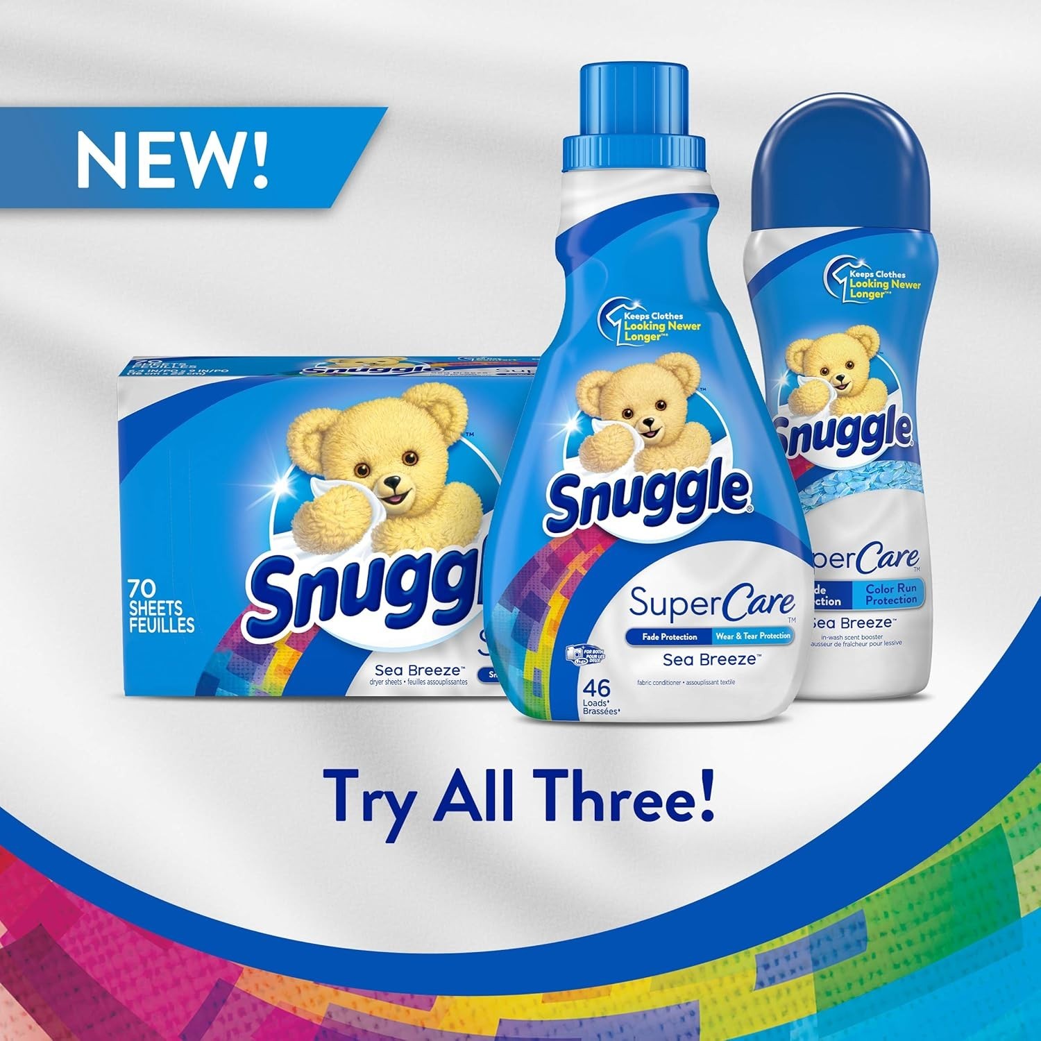 Snuggle SuperCare in-Wash Scent Booster, Sea Breeze , 19 Ounce