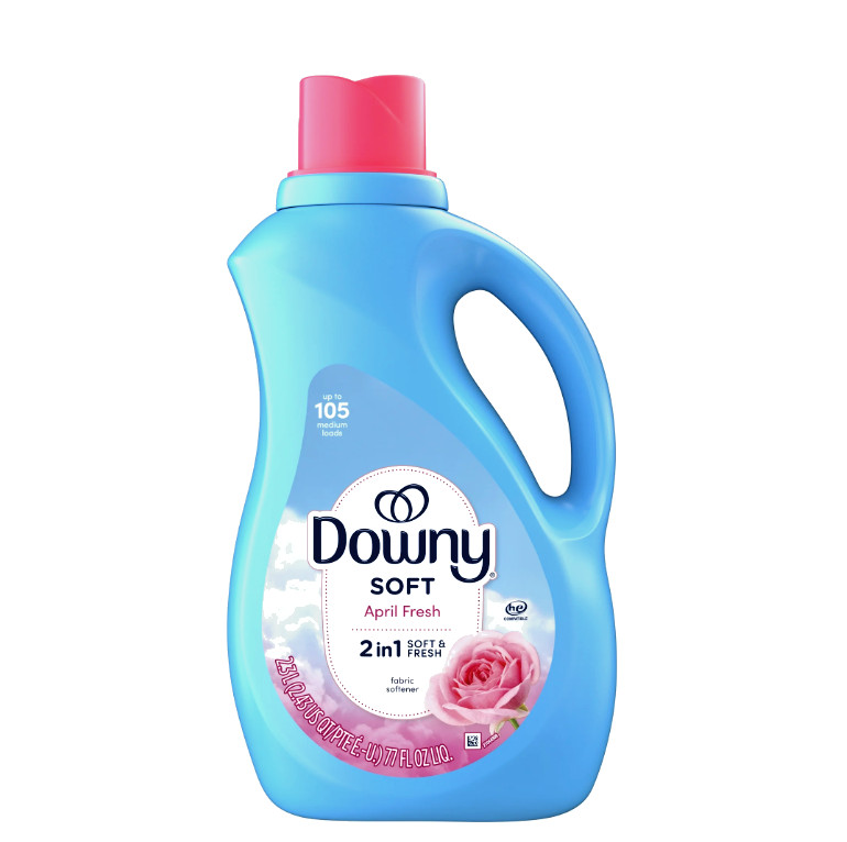 Downy Liquid Fabric Softener and Conditioner, April Fresh Scent, 77 fl oz, 105 L