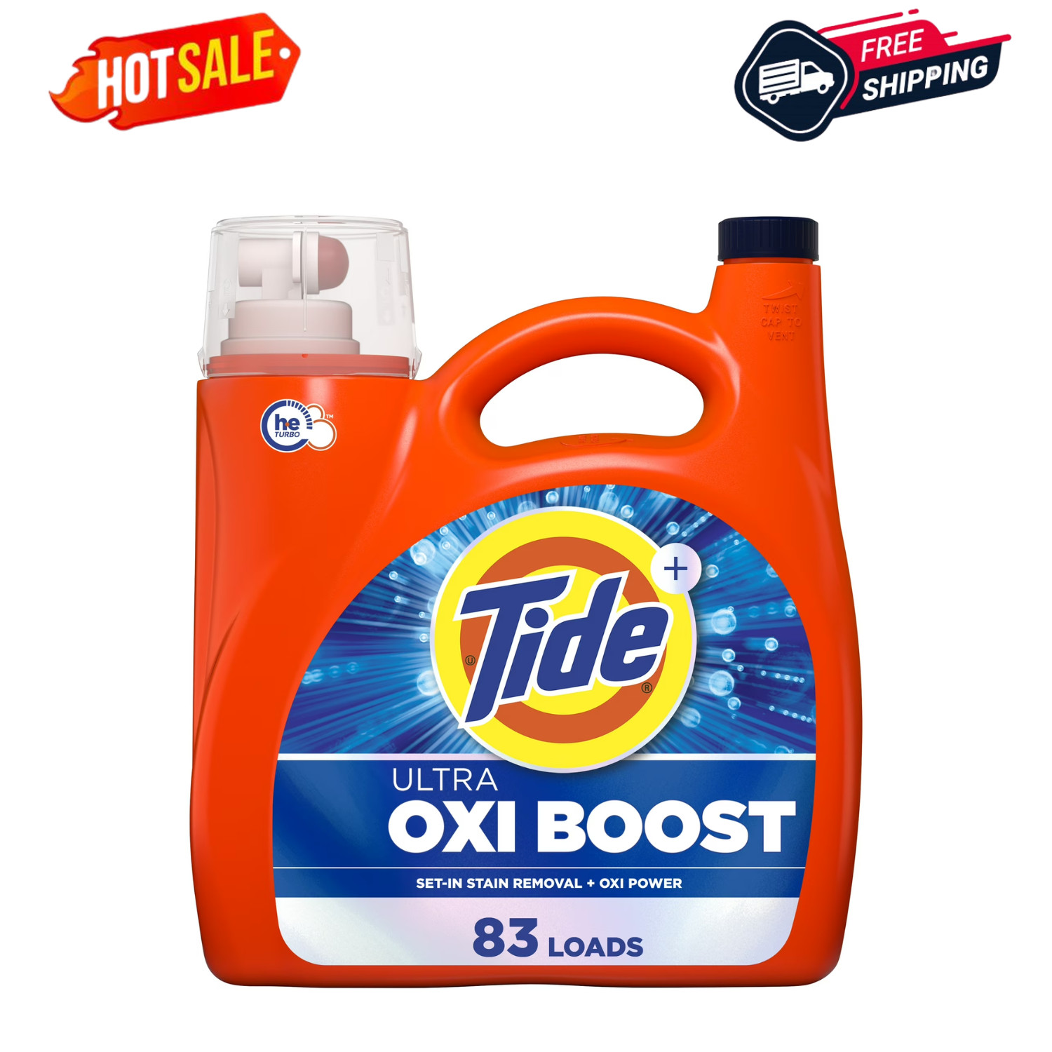 Tide Ultra Oxi Boost Liquid Laundry Detergent 117 Fl Oz 83 Loads