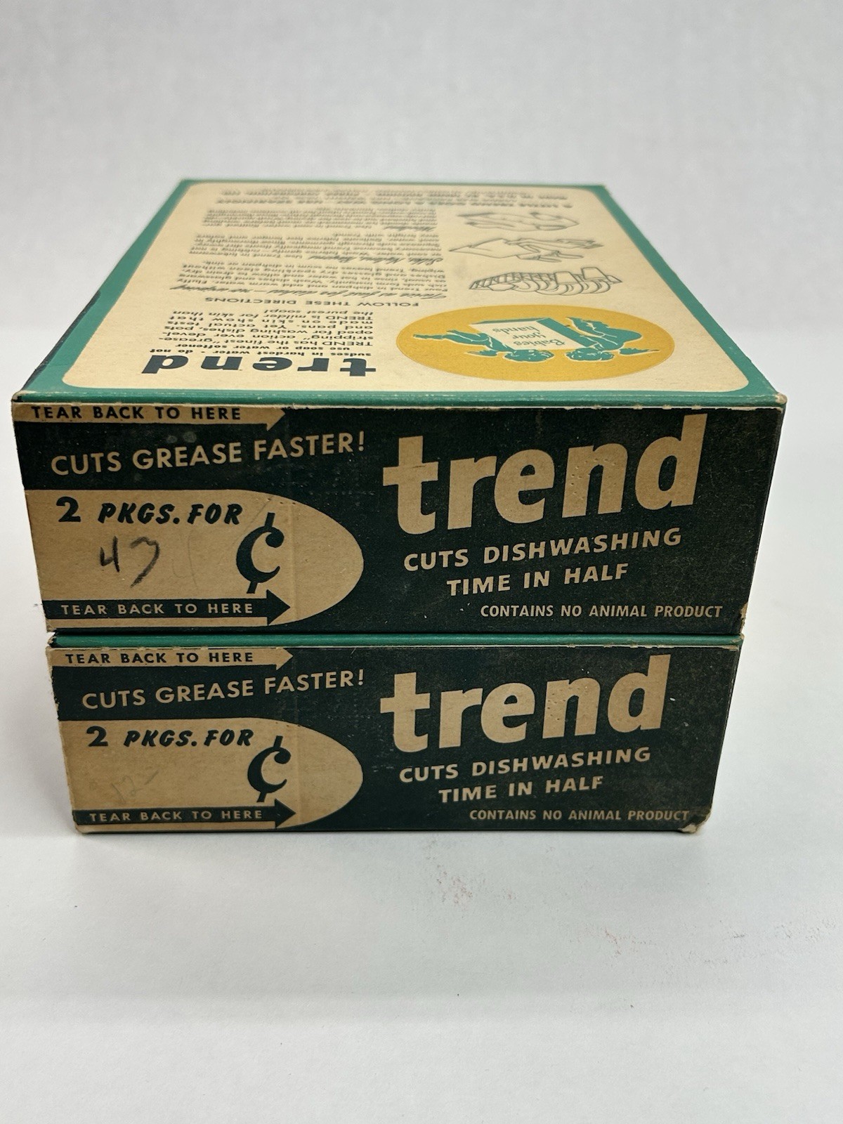 Vintage Trend 2 Pack Laundry Detergent Dish Soap Purex Sealed Boxes